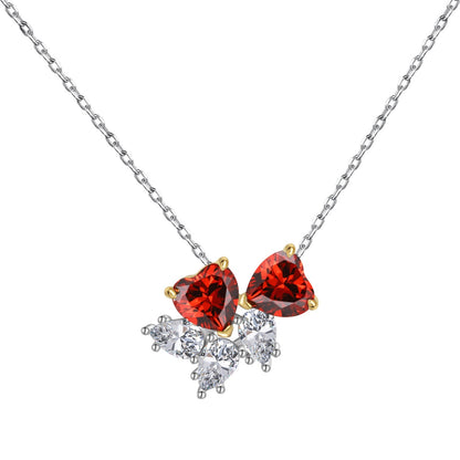 [Together]Dainty Red Heart Necklace