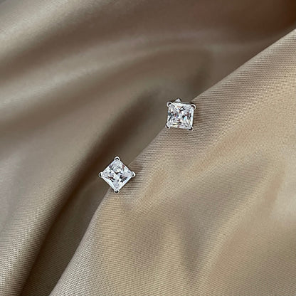 [Together]Delicate Square Shape Earrings