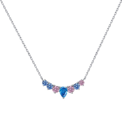 [Together]Dainty Colorful Heart Necklace