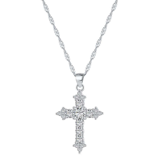 [Together]Delicate Cross Shape Necklace