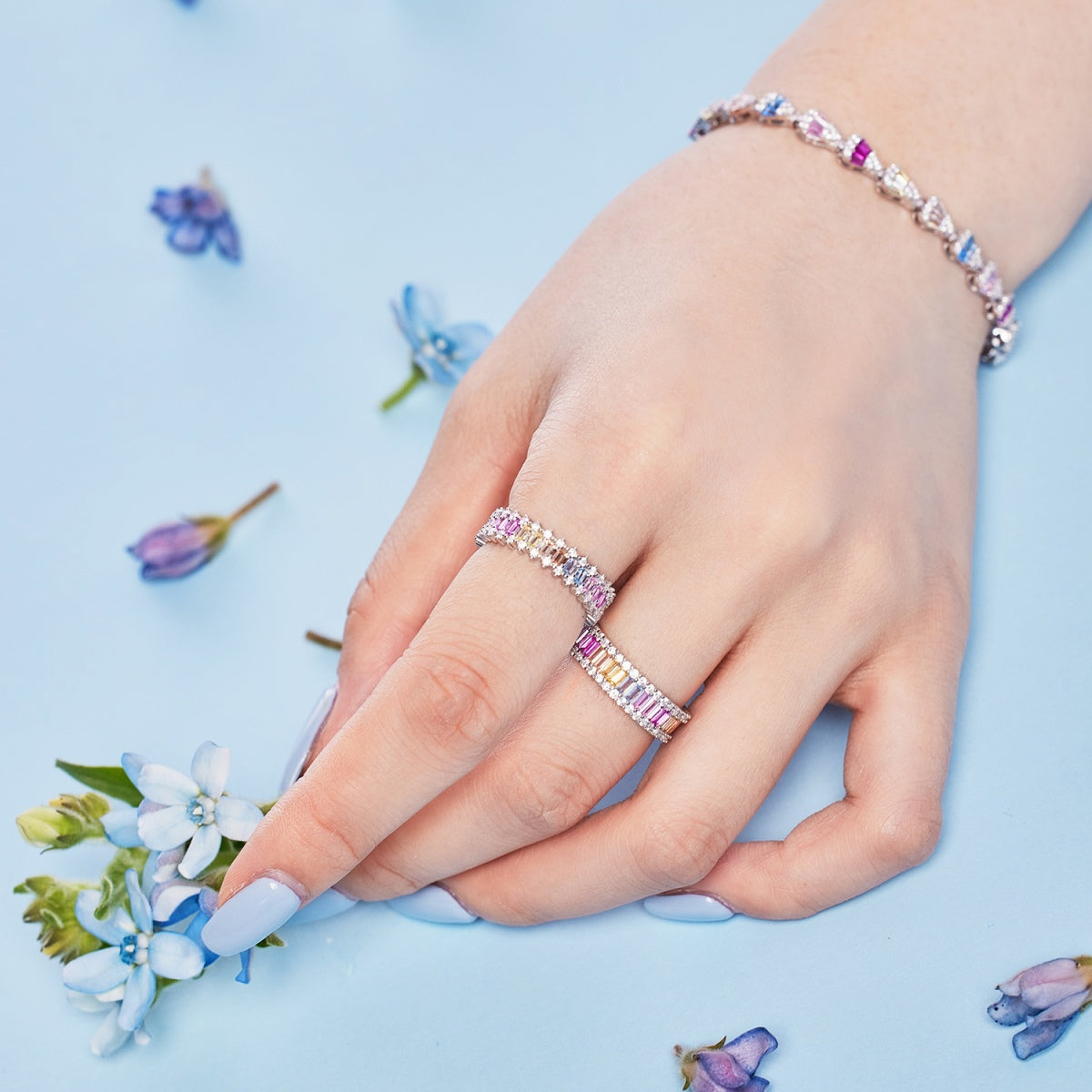 [Together]Radiant Water Drop Shape Daily Bracelet