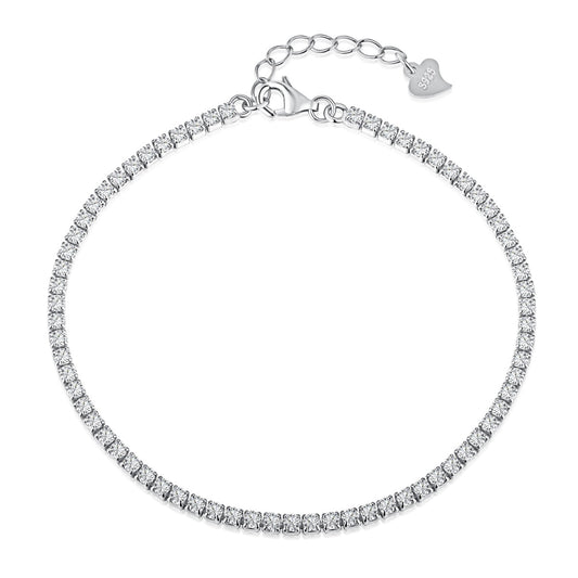 [Together]Radiant Shinning Princess Cut Tennis Bracelet