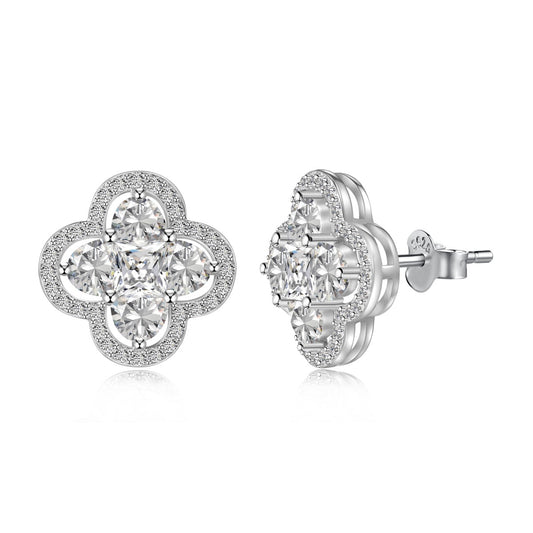 [Together]Lucky Four-Leaf Clover Exquisite Earrings