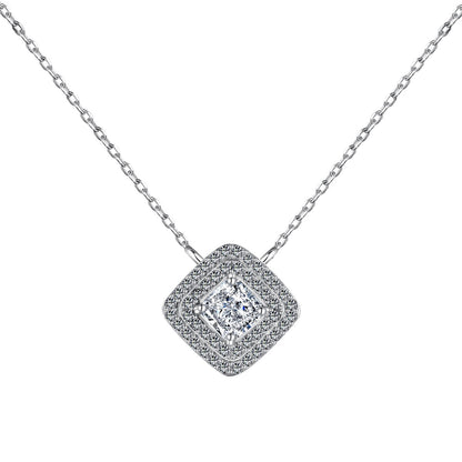 [Together]Sparkling Asscher Cut Necklace