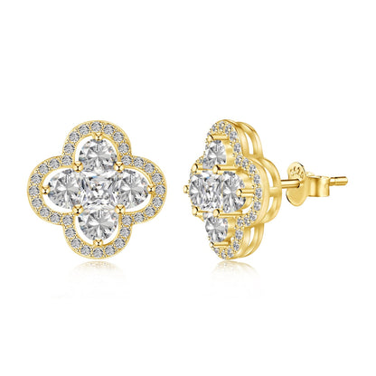 [Together]Lucky Four-Leaf Clover Exquisite Earrings