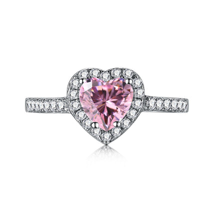 [Together]Eternity Splashy Romantic Heart Shape Lover Ring