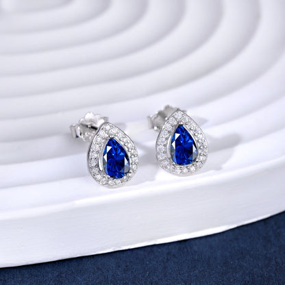 [Together]Luxurious Water Drop Shape Earrings