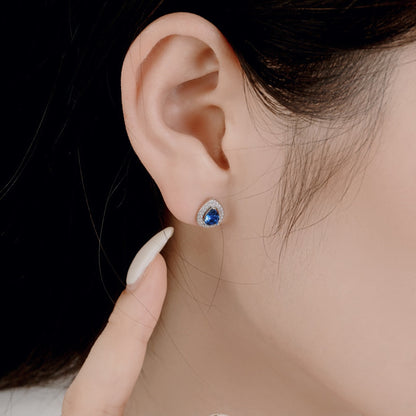 [Together]Luxurious Water Drop Shape Earrings