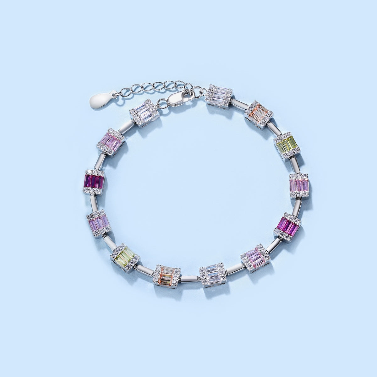[Together]Dainty Charming Emerald Cut Daily Bracelet