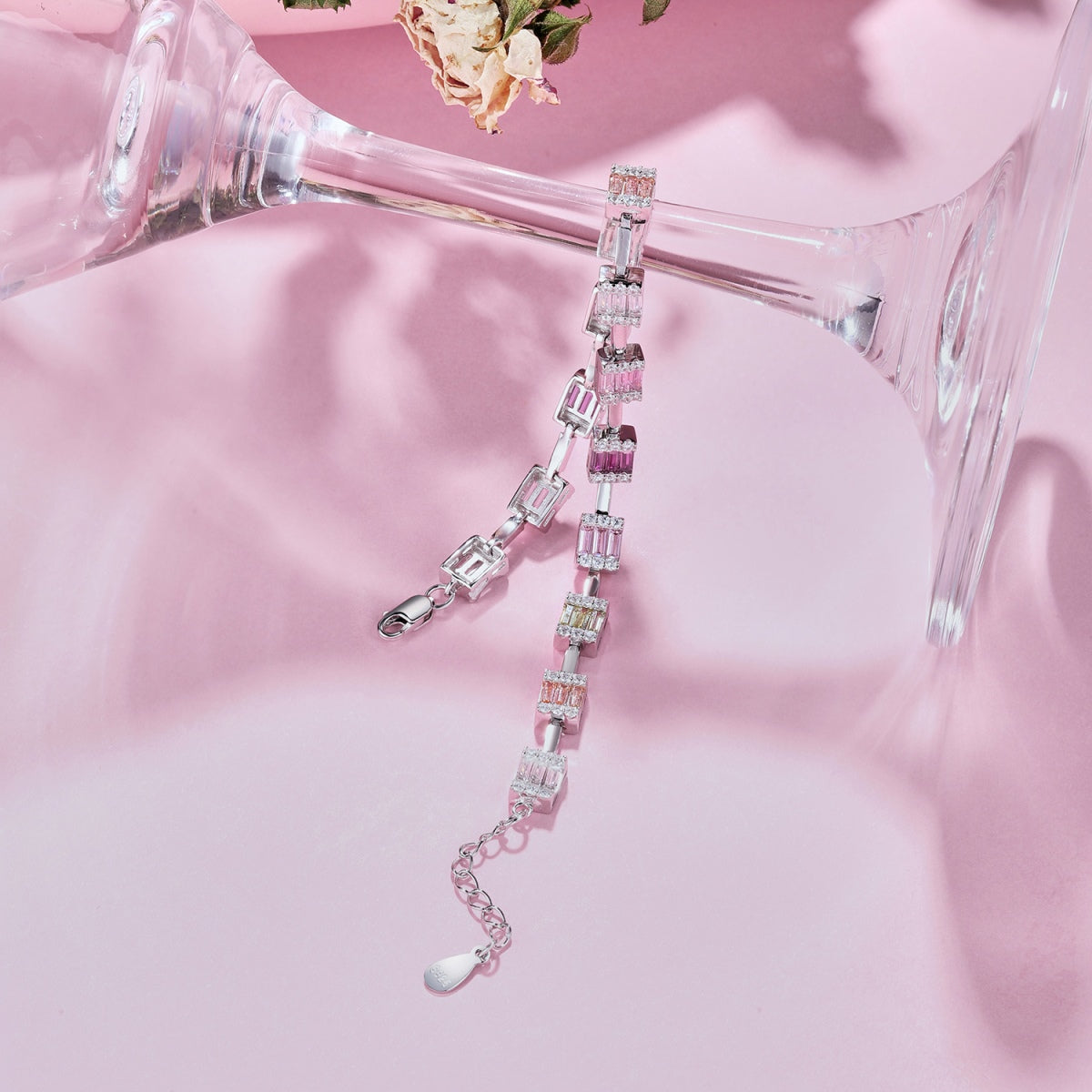 [Together]Dainty Charming Emerald Cut Daily Bracelet
