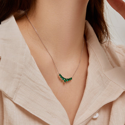 [Together]Dainty Colorful Heart Necklace