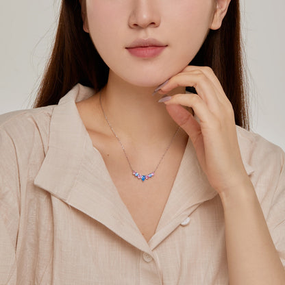 [Together]Dainty Colorful Heart Necklace