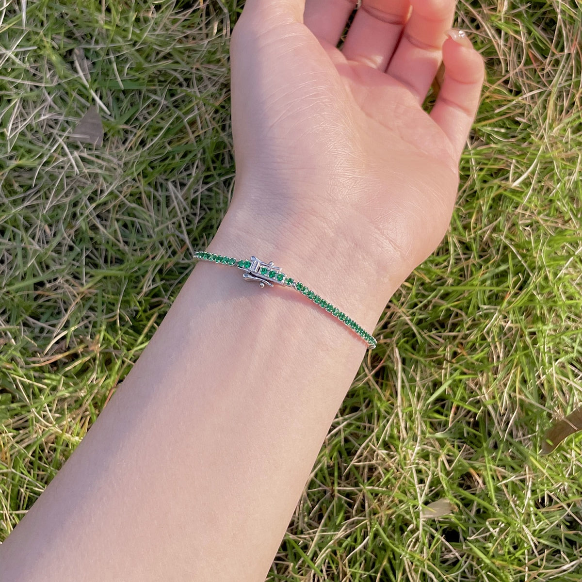 [Together]Radiant Colorful Round Cut Party Bracelet
