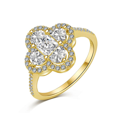 [Together]Luxurious Eternity Flower Shape Banquet Ring