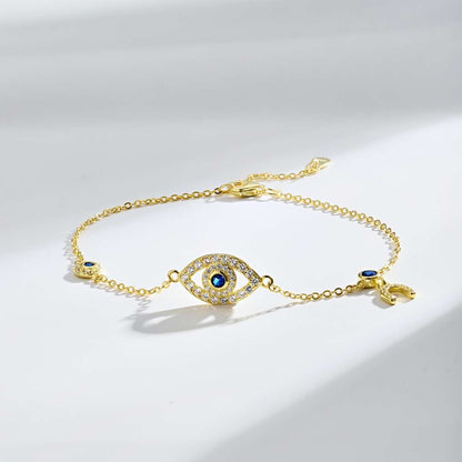 [Together]Dainty Eye Shape Necklace