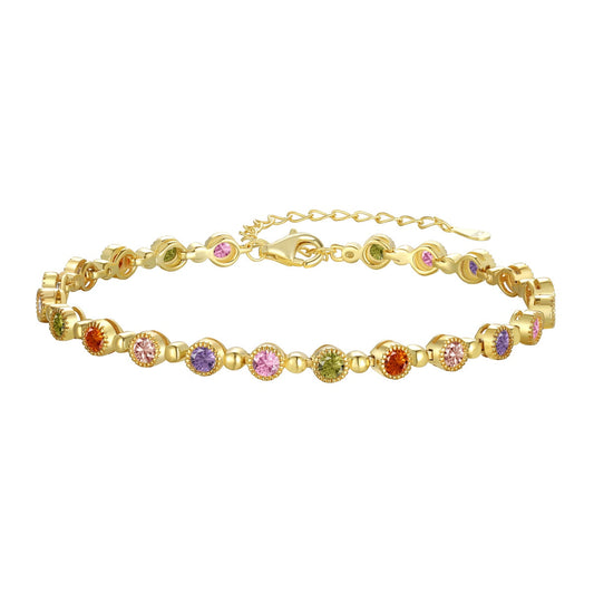 [Together]Sparkling Exquisite Round Cut Party Bracelet