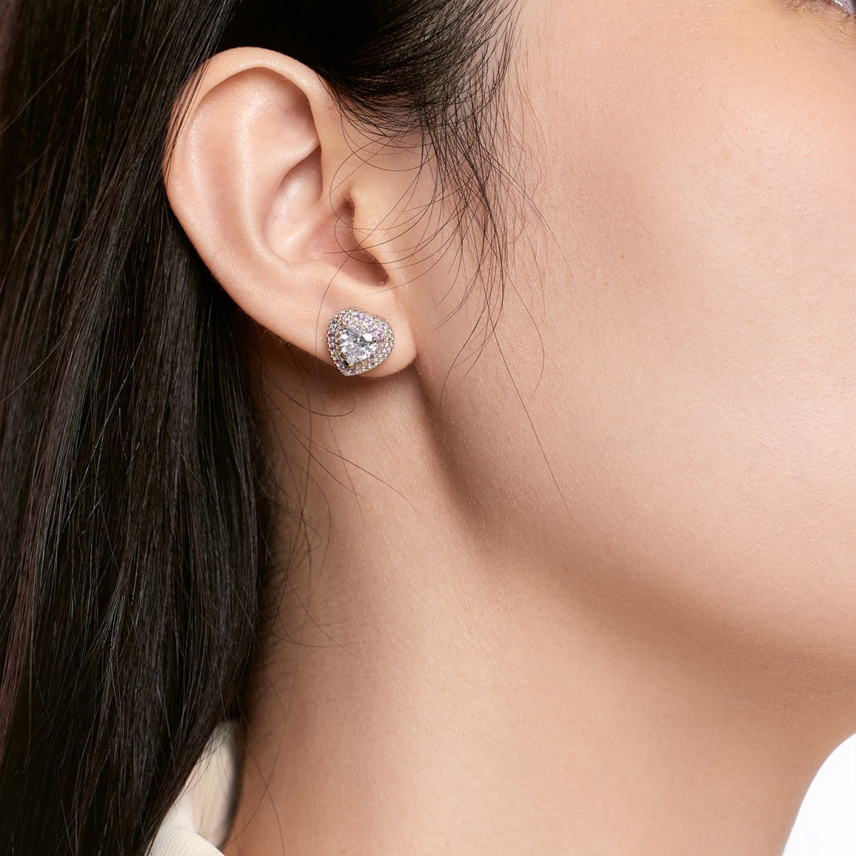 [Together]Dazzling Heart Shape Lover Earrings