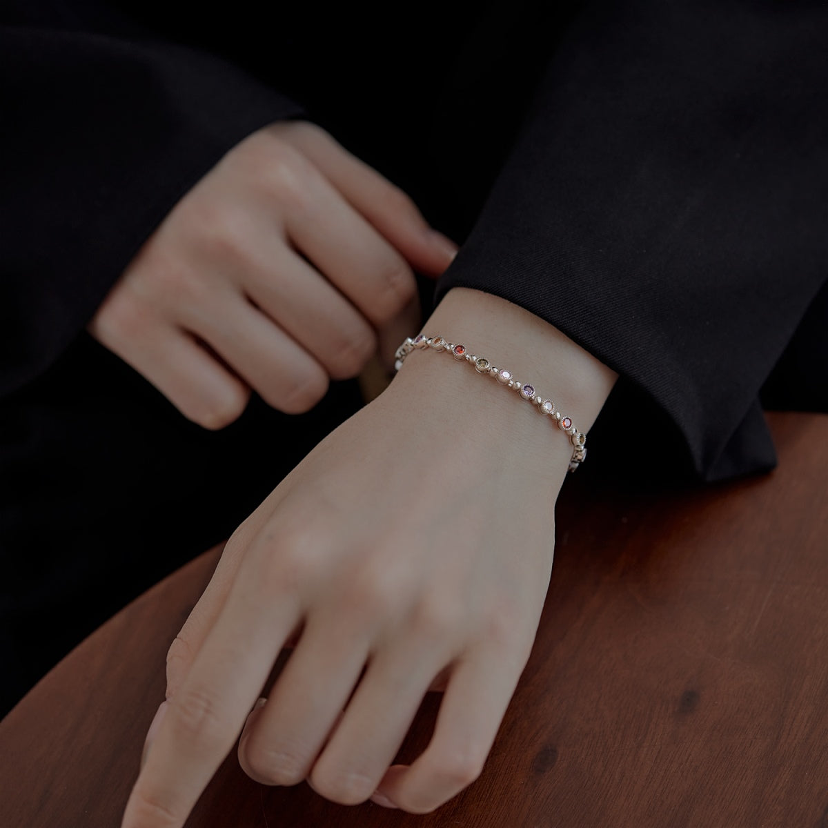 [Together]Sparkling Exquisite Round Cut Party Bracelet