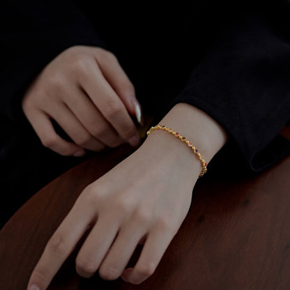 [Together]Sparkling Exquisite Round Cut Party Bracelet