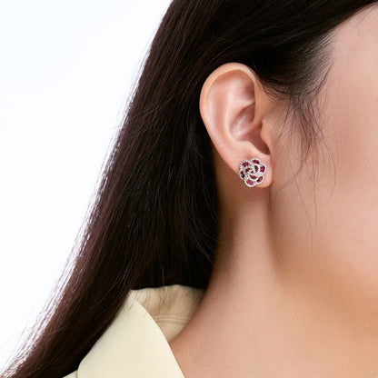 [Together]Exquisite Flower Shape Daily Earrings