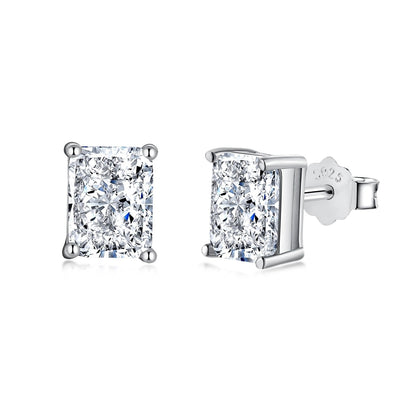 [Together]Radiant Luxurious Princess Cut Daily Earrings