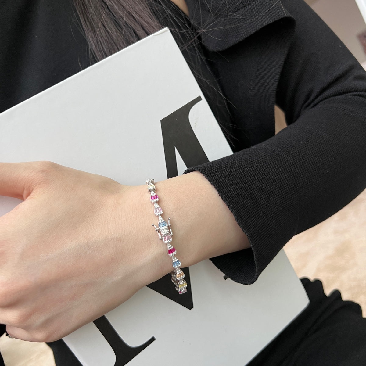 [Together]Radiant Water Drop Shape Daily Bracelet