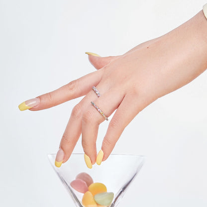 [Together]Dainty Ebullient Round Cut Daily Ring