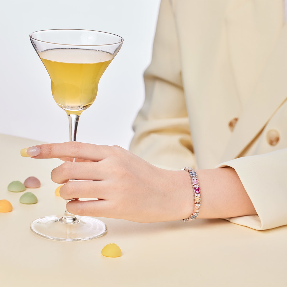 [Together]Delicate Colorful Multi Cut Party Bracelet