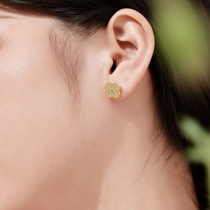 [Together]Four Leaf Clover Fashion Earrings