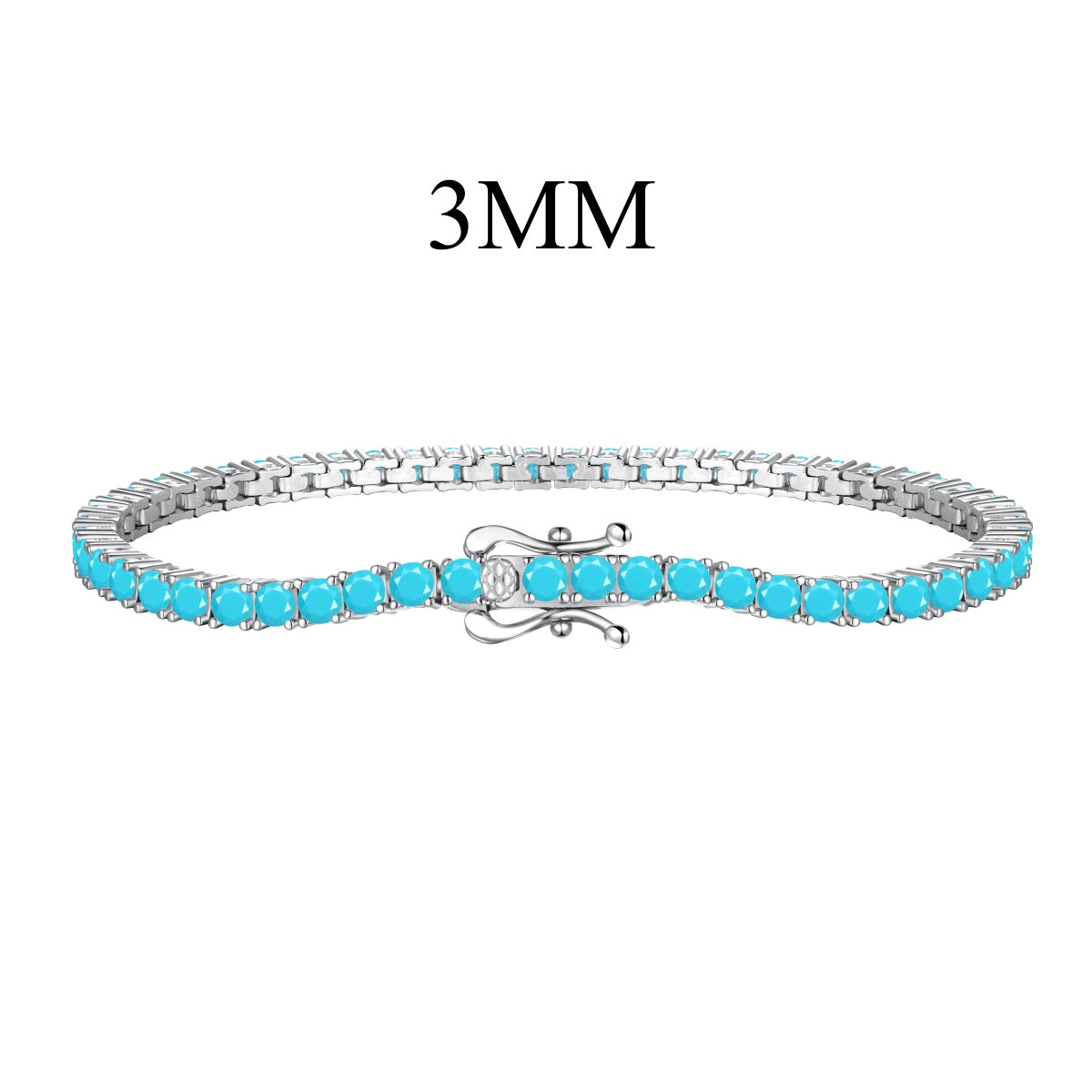 [Together]Dainty Charming Round Cut Tennis Bracelet