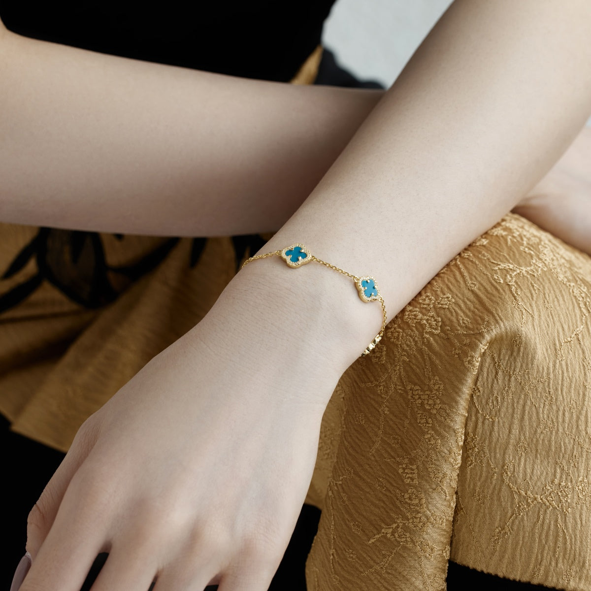 [Together]Four-Leaf Clover Exquisite Bracelet