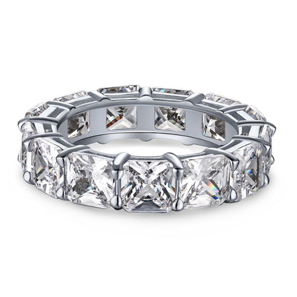 [Together]Elegant Princess Cut Tennis Ring